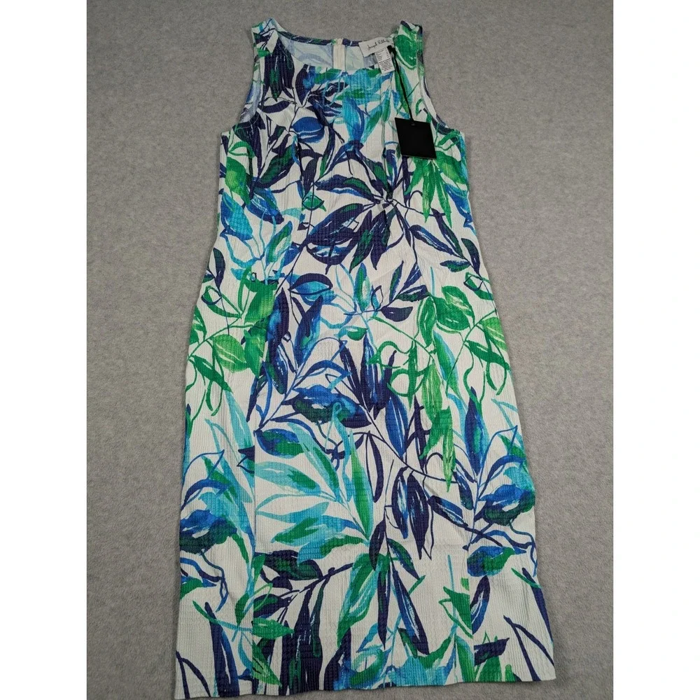 Joseph Ribkoff Women Dress Suit Size 8 NWT Textured Botanical‎ Stretch Shift